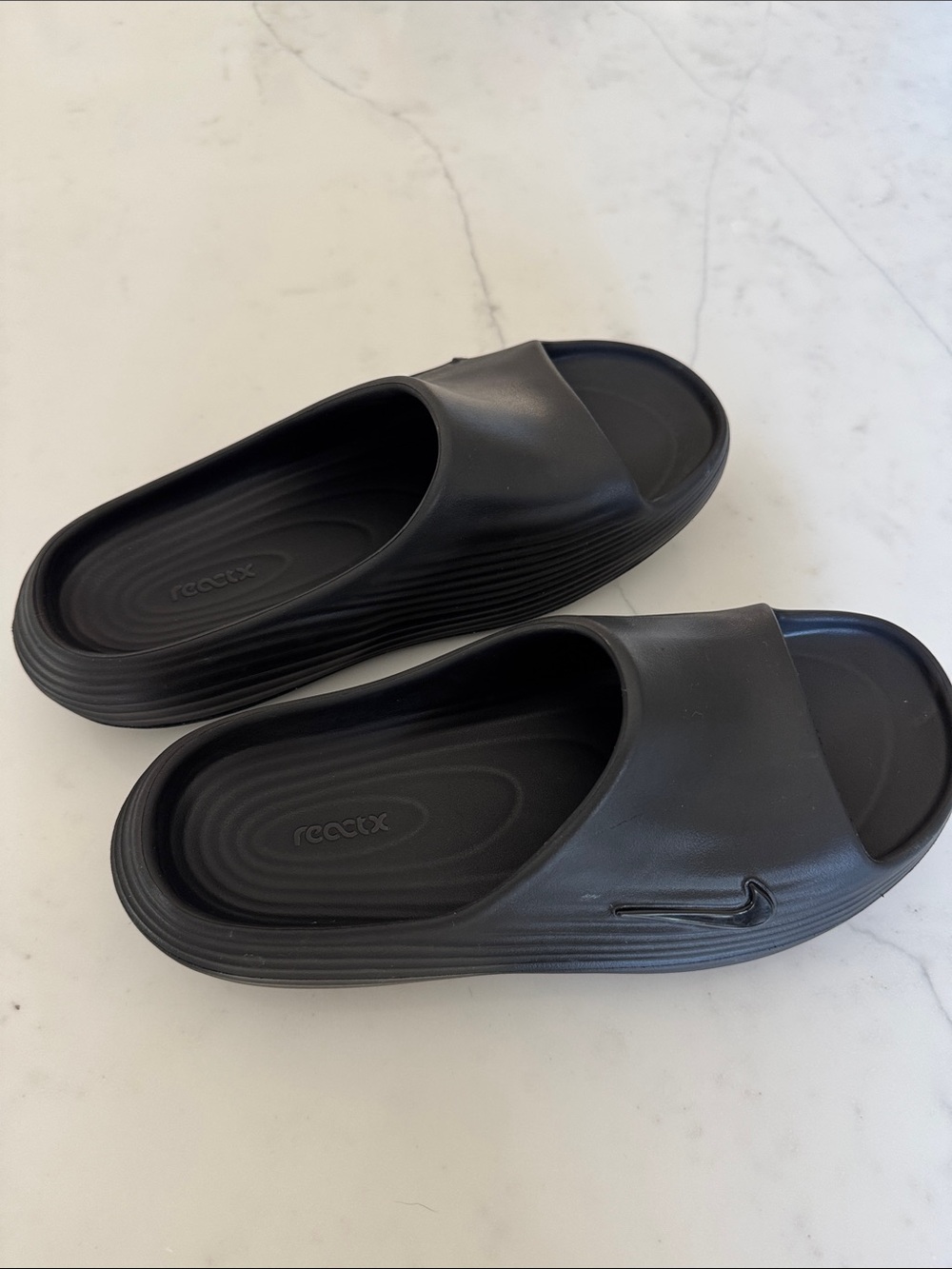 Nike Black Reactx Slides - Picture 8 of 8